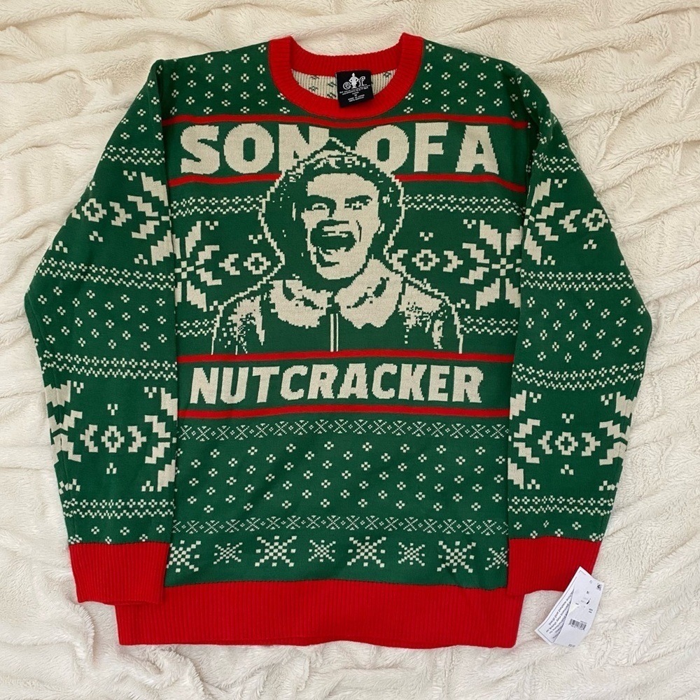 NWT Elf Son of a Nutcracker Ugly Christmas sweater Sz M